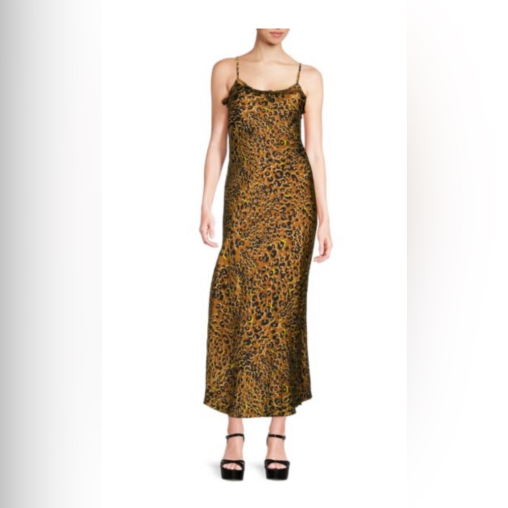 MELLODAY animal print slip dress XL